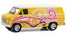 Vannin` - 1976 Chevrolet G20 Custom Van - Yellow with Swirls (Diecast Car)