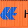 1/80(HO) 40ft High Cube Container Hapag-Lloyd (2 Pieces) (Model Train)