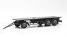 (HO) Trailer Chassis 3-axle 8m (2 Pieces) (Model Train)