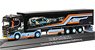 (HO) Scania CR 20 HD Walking floor Semi Trailer `Repinski / Le Mans` (Model Train)