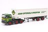 (HO) Mercedes-Benz LPS 2032 Container Semi Trailer `Spedition Offergeld` (Model Train)