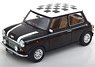 Mini Cooper Chequered Flag ブラック/ホワイト 左ハンドル (ミニカー)