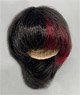 Piccodo Doll Wig Mullet Hair (Red Highlight) (Fashion Doll)