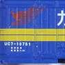 私有 UC7形コンテナ (西濃運輸・新塗装・3個入り) (鉄道模型)