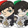 Trading Can Badge Attack on Titan Gyugyutto Good Night Ver. (Set of 8) (Anime Toy)