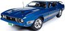 1973 Ford Mustang Mach 1 Blue (Diecast Car)