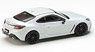 Toyota GR86 RZ Crystal White Pearl w/Genuine Option Rear Spoiler (Diecast Car)