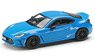 Toyota GR86 RZ Bright Blue w/Genuine Option Rear Spoiler (Diecast Car)