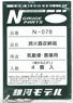 消火器収納箱 気動車・客車用 (4個入り) (鉄道模型)