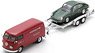 VW T1 Boxvan `Porsche` w. trailer and Porsche 901 (Diecast Car)