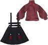 PNS Chinese Casual Set (Dark Red x Black) (Fashion Doll)