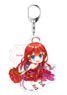 [The Quintessential Quintuplets Movie] Mini Chara Acrylic Key Ring Itsuki Nakano Flower Ver. (Anime Toy)