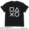 Play Station T-Shirt for Play Station Shapes Logo Glich Black S (Anime Toy)