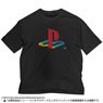 Play Station Big Silhouette T-Shirt for First Generation Play Station Black L (Anime Toy)