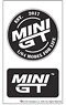 MINI GT ブラックロゴ ステッカーセット (ミニカー)