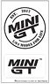 MINI GT ホワイトロゴ ステッカーセット (ミニカー)
