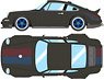 Singer 911 DLS 2022 ビジブルカーボン / ストライプ (ミニカー)