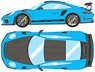 Porsche 911 (991.2) GT3 RS Weissach Package 2018 Maiami Blue (Diecast Car)