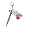 Sleepy Princess in the Demon Castle T.W.G. Acrylic Key Ring Scissors & Princess Syalis (Anime Toy)