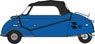 (OO) Messerschmitt Kr200 Bubble Car Royal Blue (Model Train)