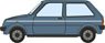 (OO) Austin Mini Metro Denim Blue Metallic (Model Train)