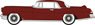(HO) 1956 Lincoln Continental MkII Dark Red (Model Train)