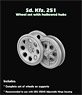Sd.Kfz 251. roadwheel set with hollowed hubs (Plastic model)