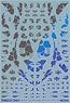 1/144 GM Decoration Decal No.1 `Graphic Armor #1` Dark gray & neon blue (Material)