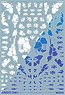 1/144 GM Decoration Decal No.1 `Graphic Armor #1` White & Neon Blue (Material)