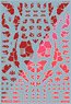 1/144 GM Decoration Decal No.1 `Graphic Armor #1` Red & Neon Red (Material)