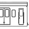 1/80(HO) Unpainted Body for KUMOHA 100 w/Window (Model Train)