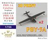 WWII US Navy PBY-5A Catalina Seaplane (2set) (3D Printing) Model Kit (Plastic model)