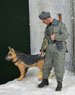 Current East German Border Guard Guard with Dog 1970s-80s winter (Plastic model)