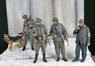 Current use East Germany Berlin Wall DDR Border Guard 1970-80s Winter (4 Figures) (Plastic model)