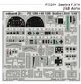 Seafire F.XVII Zoom Etched Parts (for Airfix) (Plastic model)
