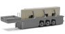 (HO) Construction material transportation Semi Trailer Herpa shell construction house (4 Erdgeschossteile, m. Eckverbinder) (Model Train)