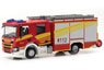 (HO) Scania CP Crew Cab Fire Engine Vehicle `Fire Department` [Scania CP28 Crew Cab] (Model Train)