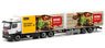 (HO) Mercedes-Benz Classic Space 2.3 Refrigerated Box Trailer `REWE` (Model Train)