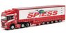 (HO) Scania CR 20 HD 6x2 Volume Semi Trailer 5a `Spiess` (Model Train)