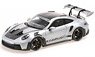 Porsche 911 (992) GT3 RS 2022 Silver Weissach Package Black Wheels (Diecast Car)