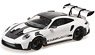 ポルシェ 911 (992) GT3 RS 2023 ホワイト/ブラックホイール&デコレーション (ミニカー)