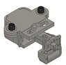 [Price Undecided] 1/80(HO) T-Evolution Series Tight Lock Coupler Gray (w/Electric Coupler) for 2-Car (4 Pieces) (Model Train)