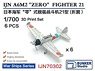 IJN A6M5 `Zero` Fighter 21 (Wing Folded) (Set of 6) (Plastic model)