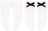 SugaryCouture `1/12 Pico P Dot Tulle Socks Set` (White/Black) (Fashion Doll)