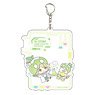 Big Acrylic Key Ring [Dr. Stone x Sanrio Characters] 07 Suika x Kero Kero Keroppi (Mini Chara Illustration) (Anime Toy)