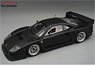 Ferrari F40 LM Press Version 1996 Matt Black w/BBS Silver Wheel (Diecast Car)