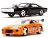 *Bargain Item* F&F Dom`s Dadge Charger & Brian`s Toyota Supra Twin Packs (Diecast Car)
