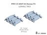WWII US Army M4 Sherman T51 Workable Track (3D Printed) (Plastic model)