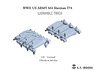 WWII US Army M4 Sherman T74 Workable Track (3D Printed) (Plastic model)