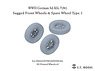 WWII German Sd.Kfz.7(8T) Sagged Front Wheels & Spare Wheel Type.1 (for Dragon/Trumpeter) (Plastic model)